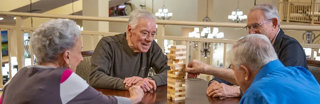 Sycamore Ridge hawthorn senior living seniors playing games