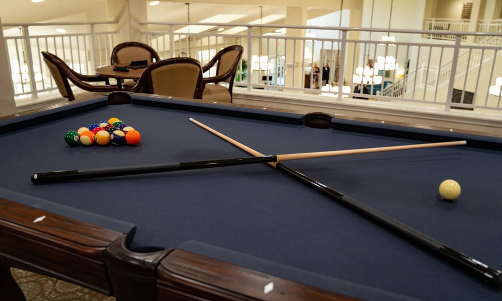 Shoot some pool at Sycamore Ridge